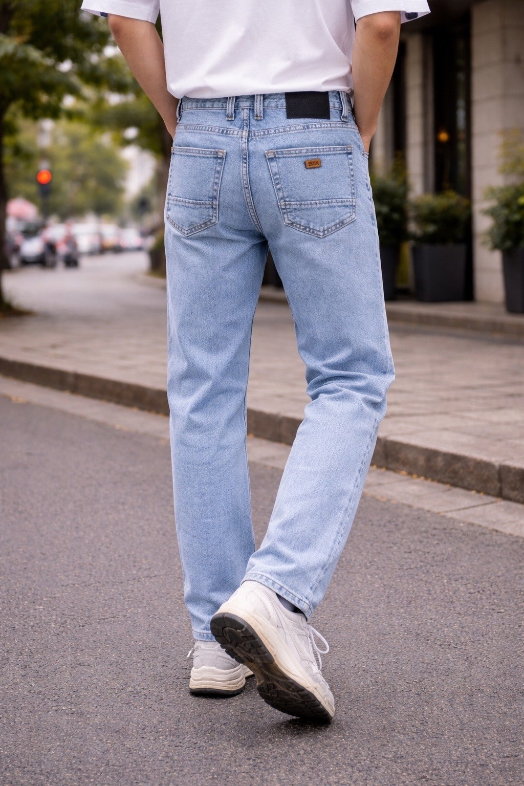 джинсы мужские,джинсы мужские прямые,джинсы широкие,джинсы,джинсы широкие прямые оверсайз трубы r.koost цвет голубой
