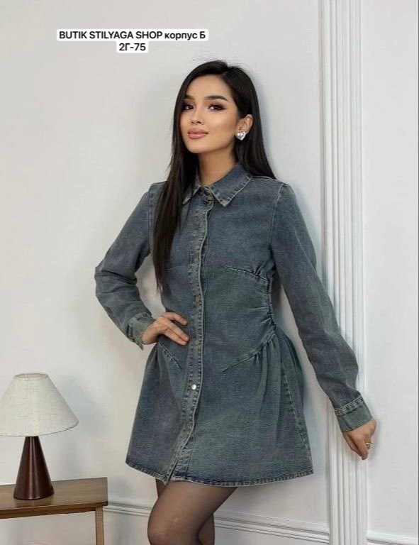 джинсовая платье,платье джинсовое женское,платье женской,повседневные платья,платье-рубашка