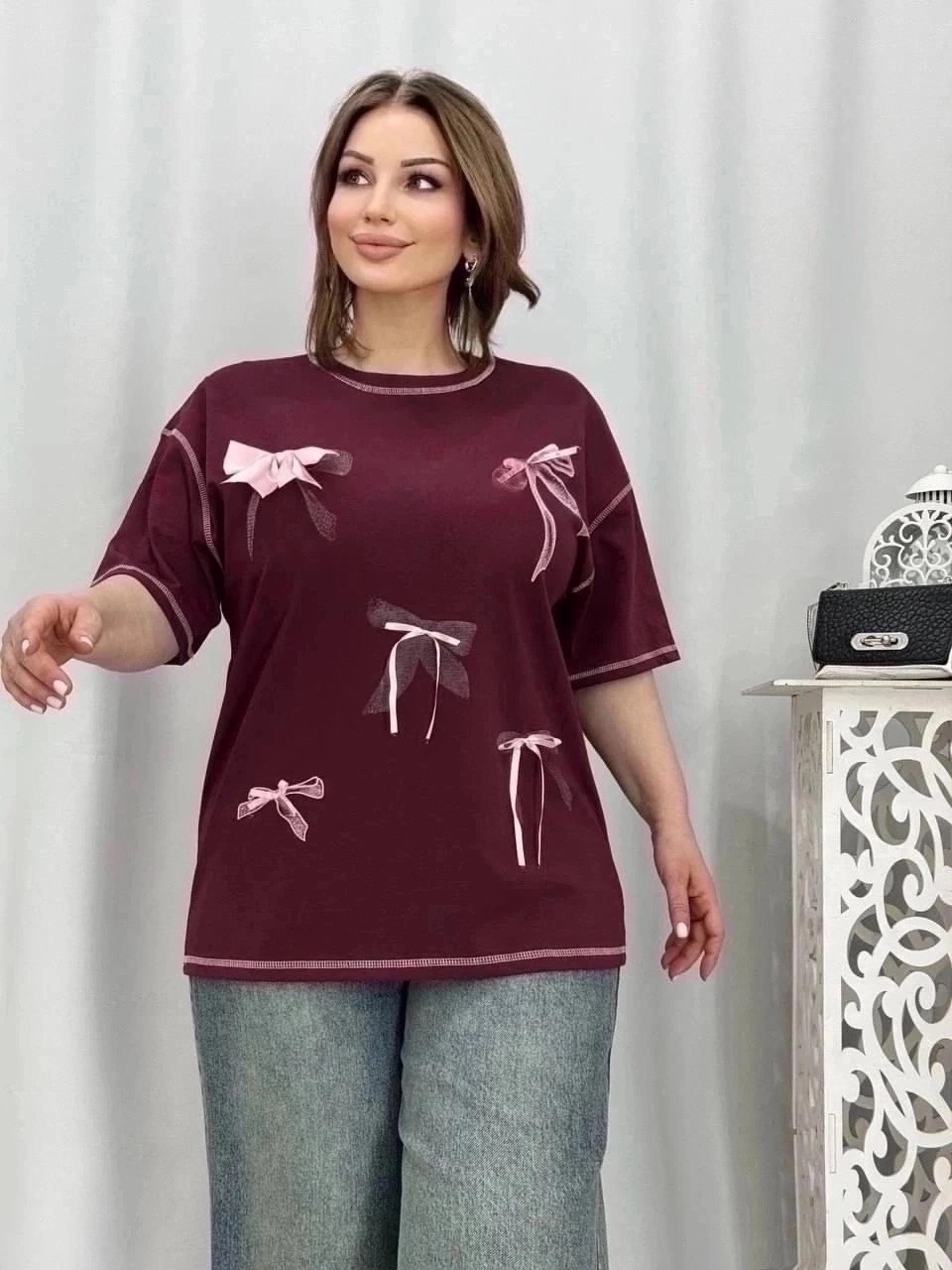 женская футболка больших размеров,женская футболка,женская кофта,элегантная женская футболка,футболки большие размеры