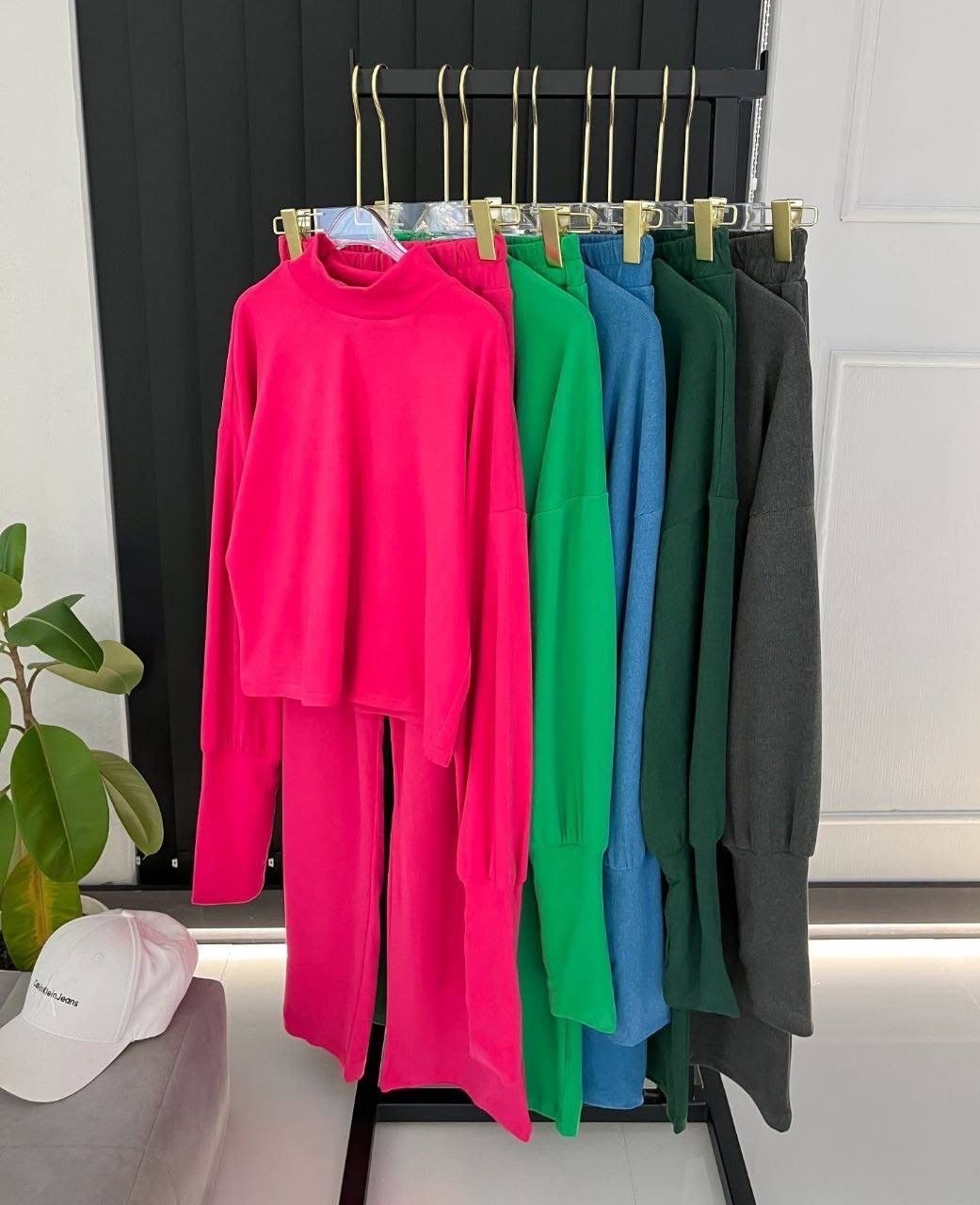 костюм с широкими брюками,костюм с брюками,костюм штаны и кофта,трикотажный костюм,женский костюм с брюками