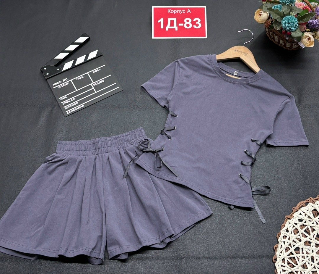 костюм для девушек,летние костюмы,комплект костюм,костюм фиолетовый,костюм для девочек