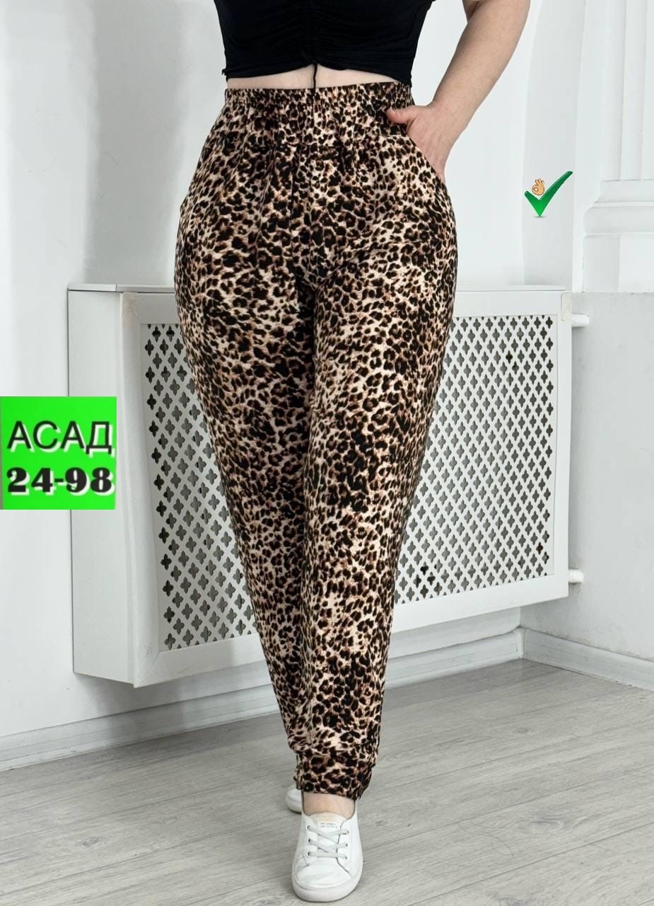 леопардовые штаны,штаны женские,женские брюки,брюки трикотажные,брюки штаны