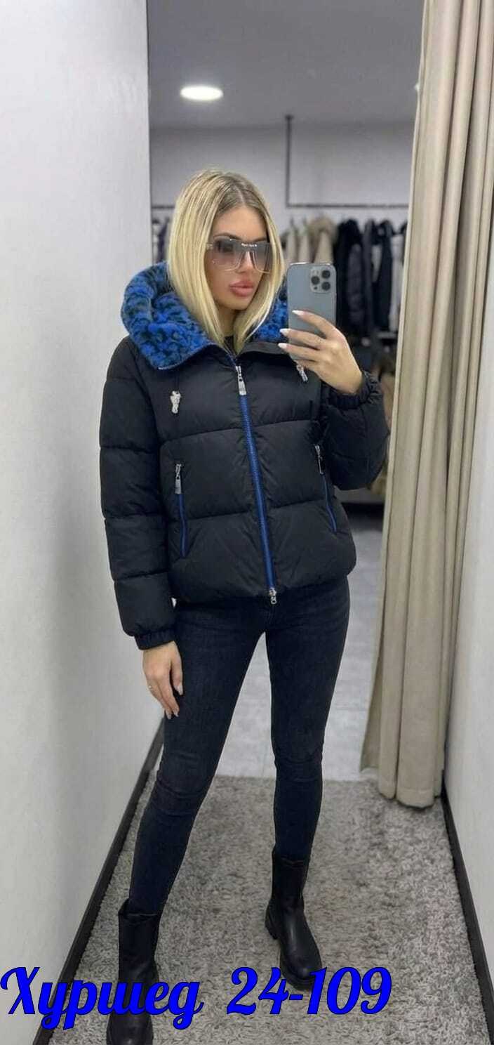 женская куртка,куртка модная,куртка,зимняя куртка,модный зимний женский пуховик короткий с мехом на капюшоне куртка лаковая черная