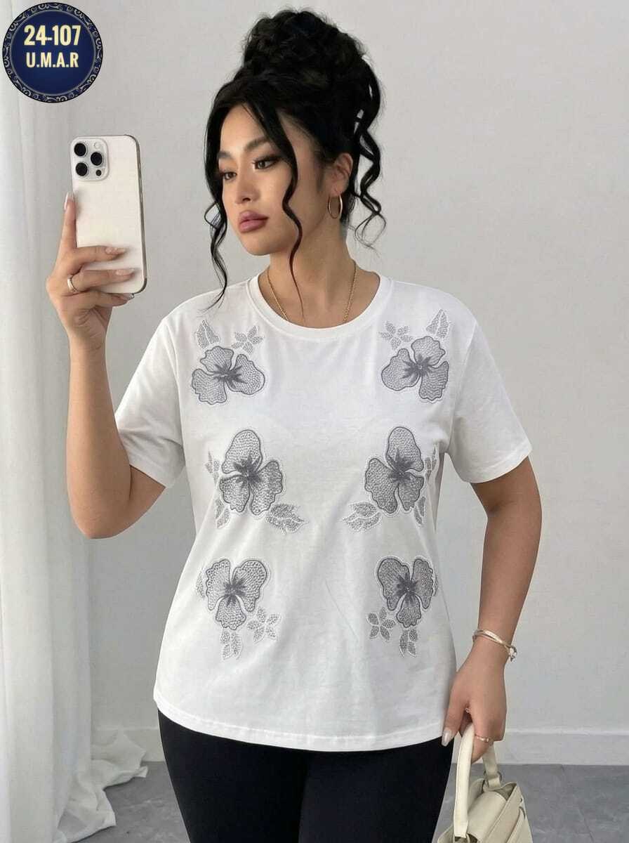 женская футболка,женская футболка больших размеров,футболки для женщин,футболка нарядная,футболки большие размеры