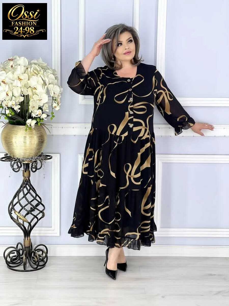 платье женское шифон,платье из шифона,женское платье больших размеров,платье повседневное больших размеров a.andre,женское платье ткань шифон