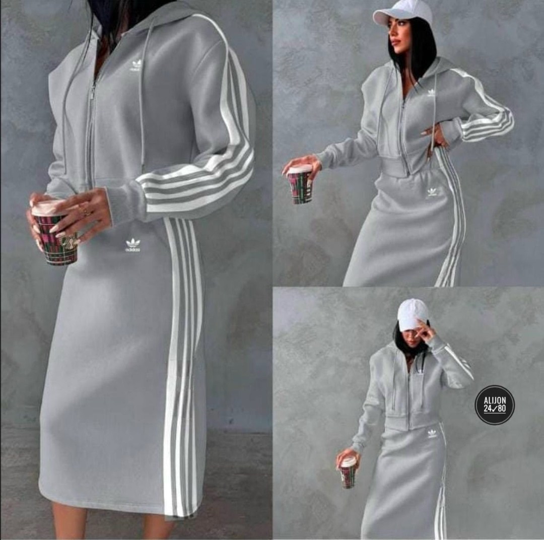 спортивные костюмы женские,платье спортивное женское,женские костюмы,адидас худи.дресс,спортивное платье