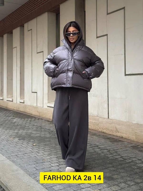 костюм тройка с курткой,объемный пуховик,женская зимняя куртка,пуховик,теплая куртка