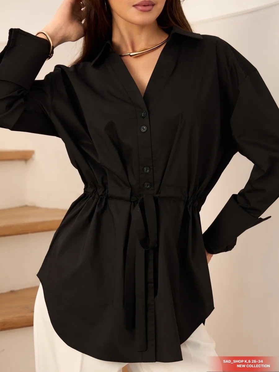 блузка стильная,рубашка черная,удлиненная рубашка,женская рубашка,рубашка