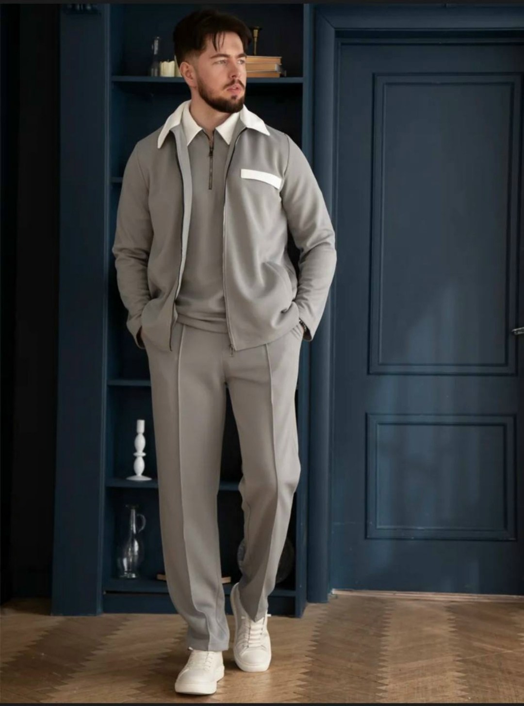 костюм тройка с брюками,костюм двойка для мужчин кашемир,мужской трикотажный костюм,мужская мода,спортивные костюм