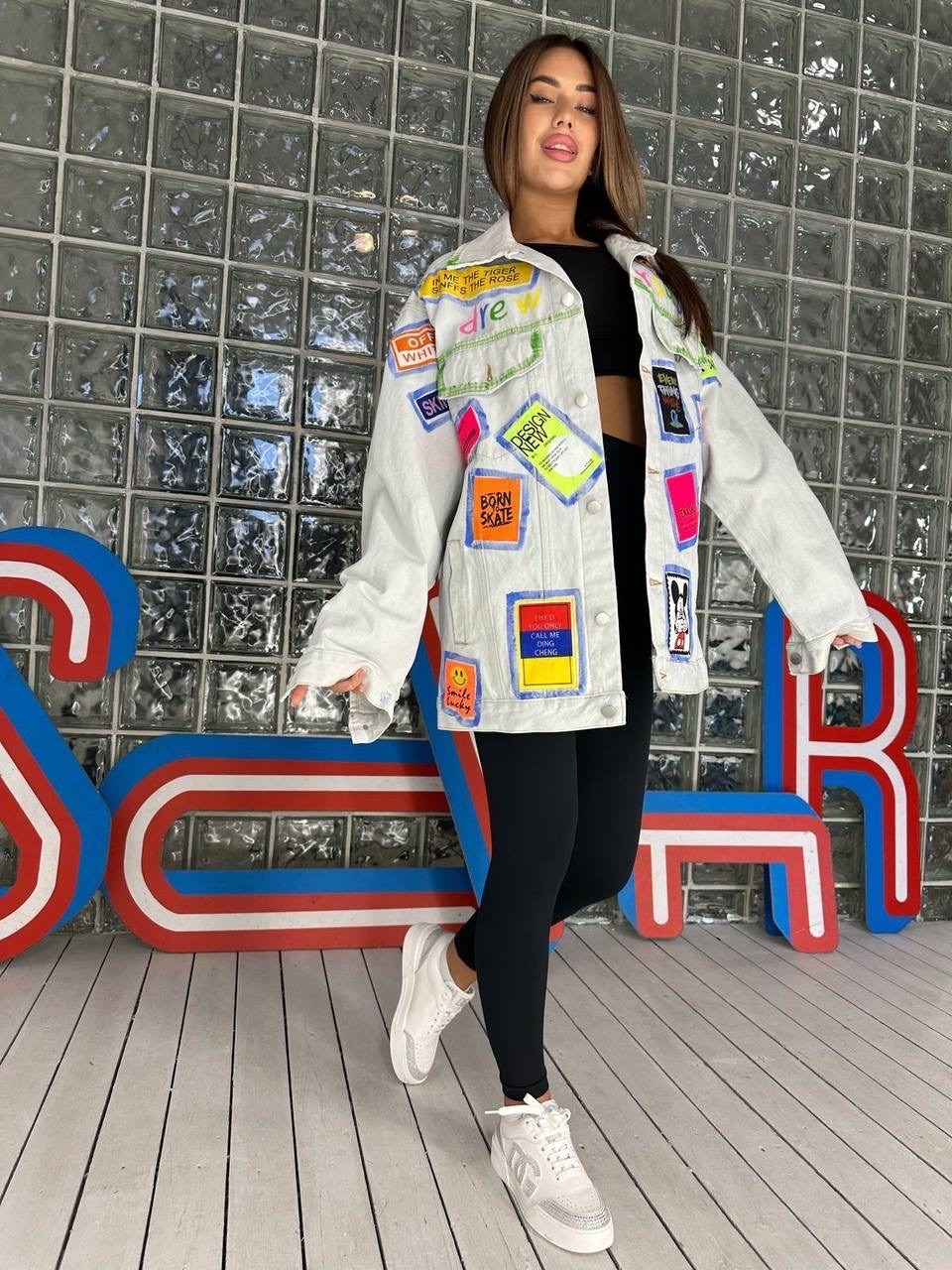 куртка джинсовая,женская джинсовая куртка,джинсовая куртка с принтом,джинсовая куртка оверсайз с принтом,джинсовка