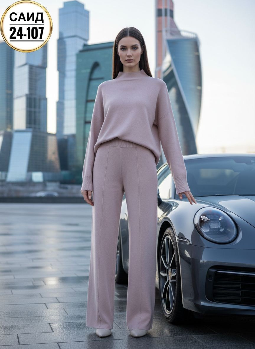 костюм женский,спортивные костюмы женские,брючный костюм из кашемира женский,трикотажный костюм вязка с брюками miss diva,трикотажный костюм