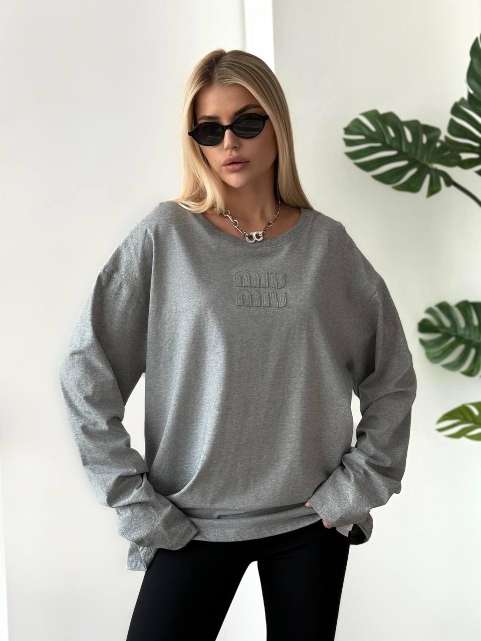 кофта женская,лонгслив оверсайз,толстовки свитшот,свитшот модный,комплект джемпер