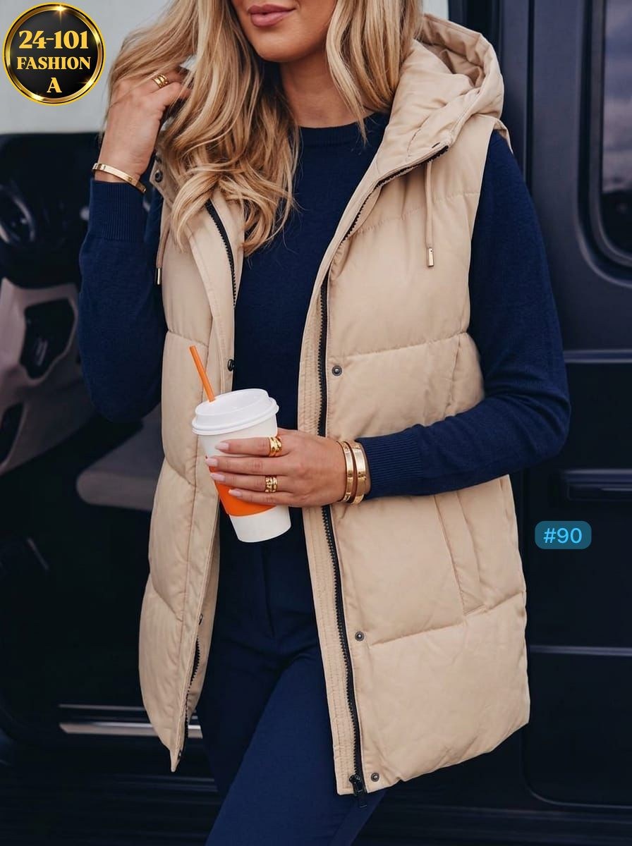 жилетка женская,жилет женский,жилетка с капюшоном,удлиненный жилет,жилетка удлиненная женская