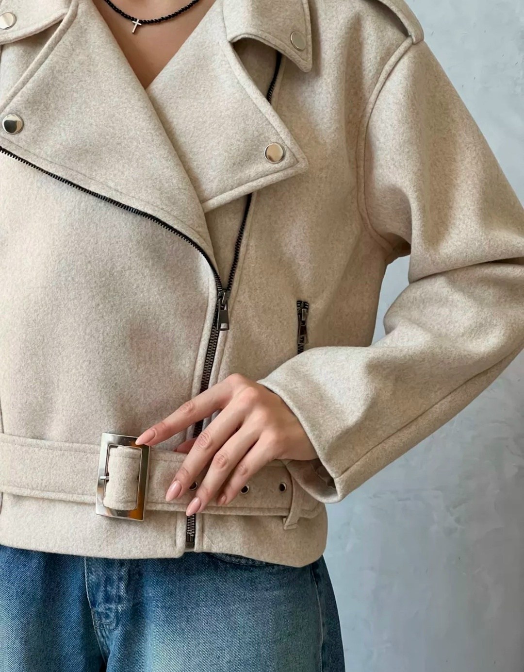 куртка из пальтовой ткани серая,куртка косуха женская,пальто косуха,куртка из пальтовой ткани,косуха шерстяная куртка из пальтовой ткани оверсайз look design