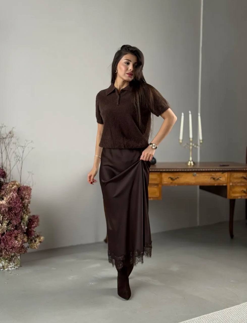 юбка атласная макси,атласная юбка миди,атласное платье,коричневая атласная юбка в бельевом стиле,атласная юбка