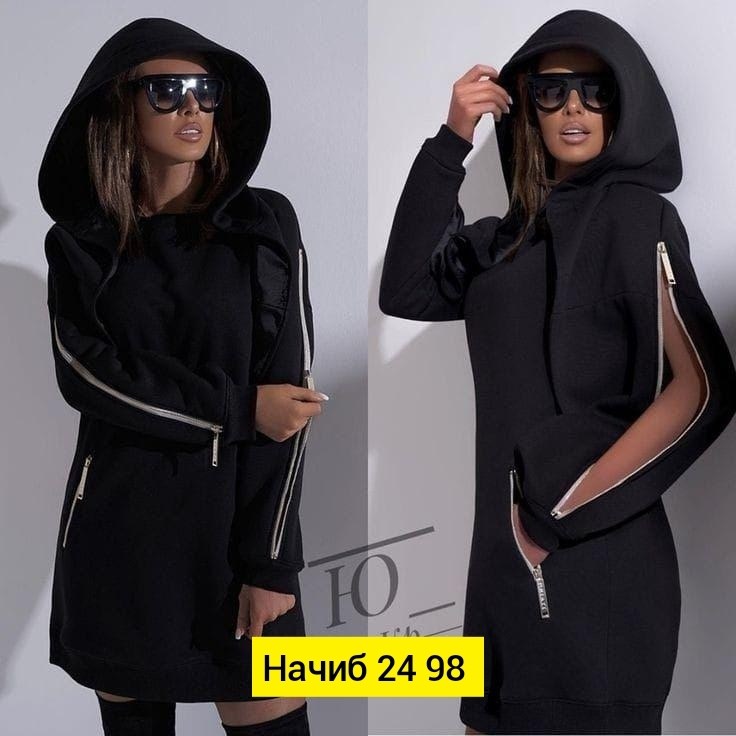 спортивное платье с капюшоном,платье с капюшоном,черное платье с капюшоном,