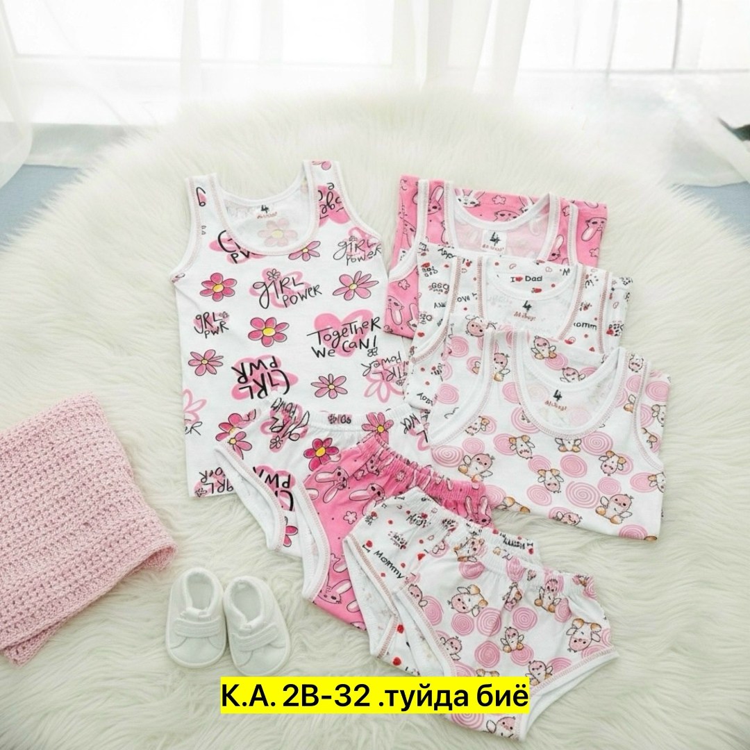 комплект детского нижнего белья,комплект майка и трусы для девочек,белье детское комплект,комплект нижнего белья для девочек,детское белье