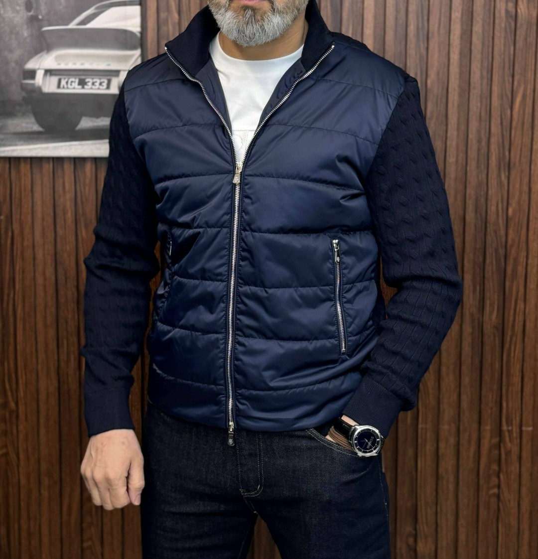 мужская демисезонная куртка с трикотажными рукавами,демисезонная куртка,брендовые куртки,куртка,легкая куртка