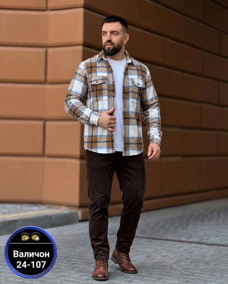 рубашка в клетку теплая h&h fashion,рубашка теплая мужская,рубашка мужская,клетчатая рубашка мужская,рубашка мужская в клетку теплая