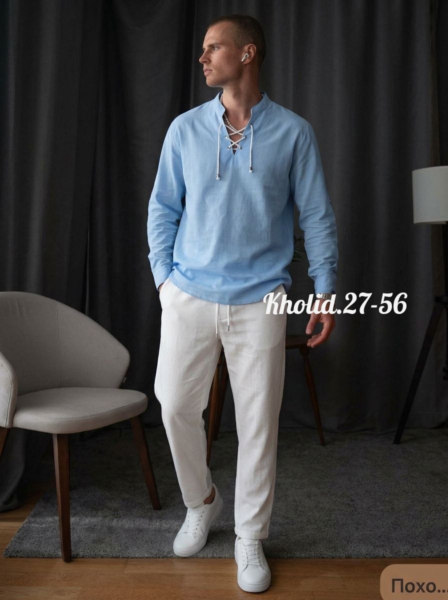 рубашка льняная мужская,рубашка льняная,рубашка мужская,повседневная рубашка,мужская мода