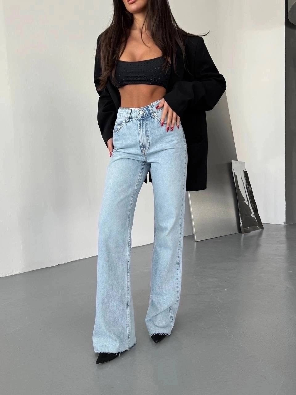 джинсы широкие трубы высокая посадка ella woman,джинсы трубы eliff,джинсы женские,джинсы,штаны джинсы