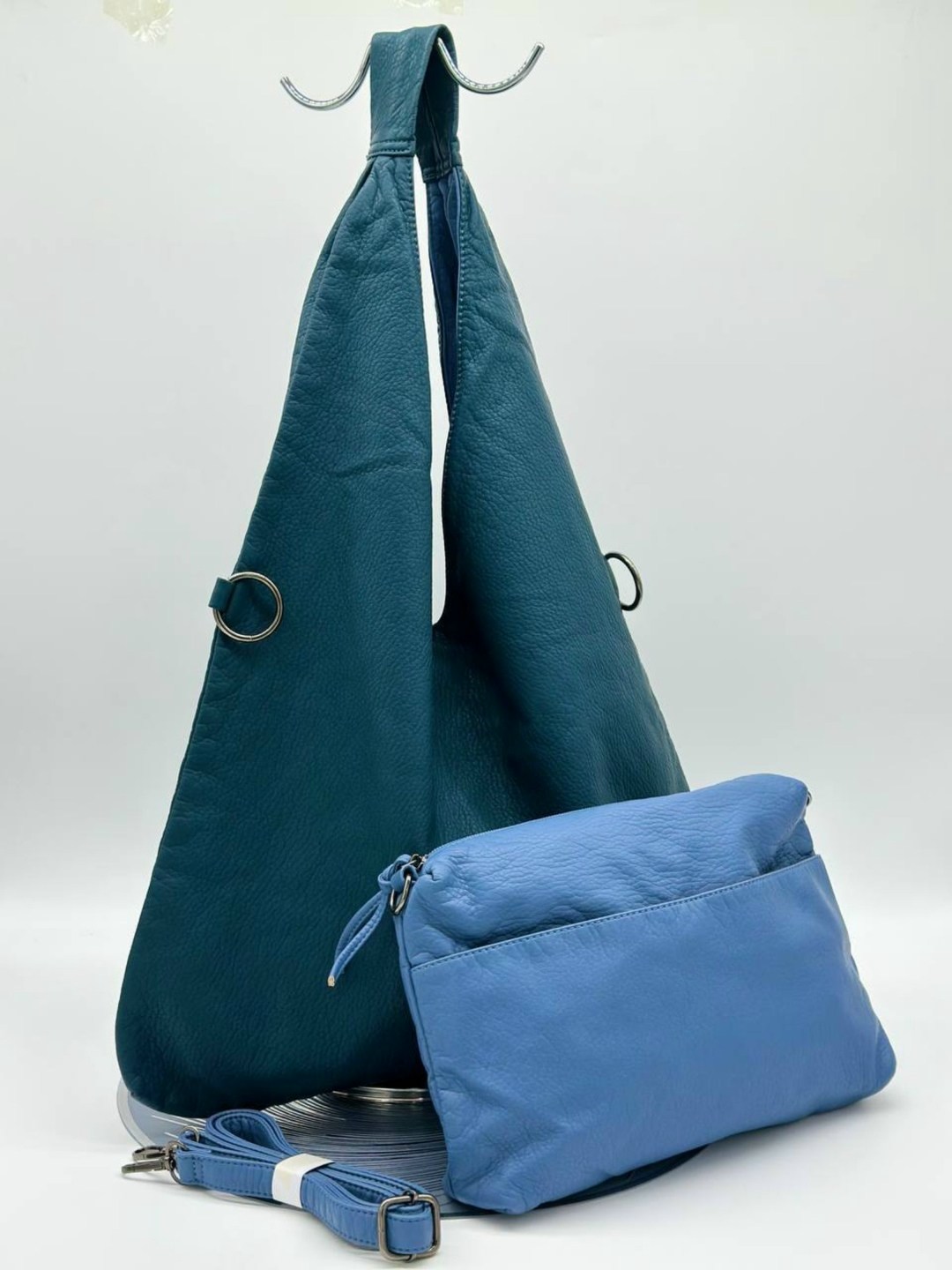 сумка,женская сумка,двусторонняя сумка,сумка хобо на плечо,комплект сумка