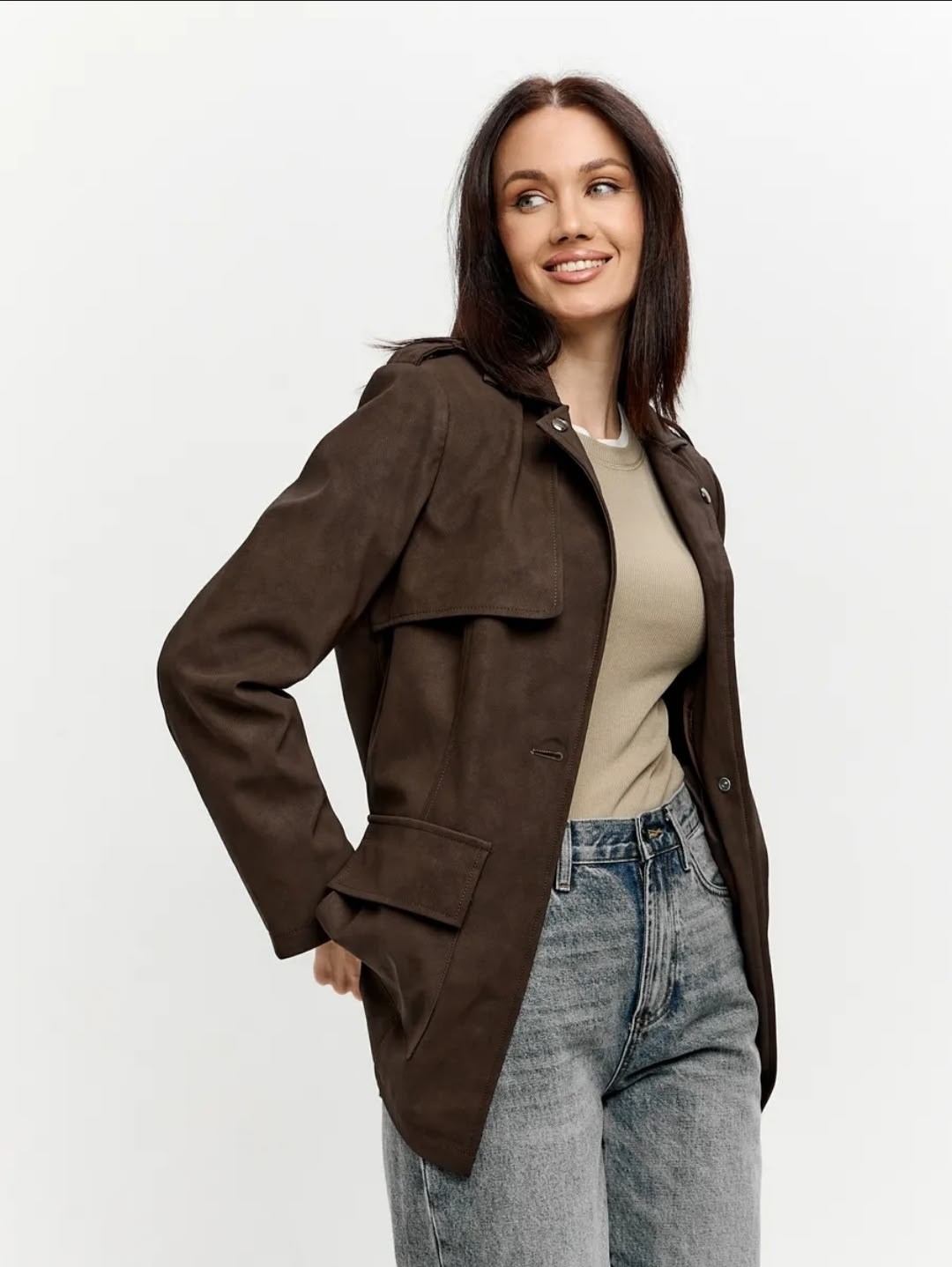 классическая коричневая замшевая женская куртка с поясом,замшевая куртка,замшевый тренч,куртка замшевая женская,куртка замшевая жакет премиум x'zotic