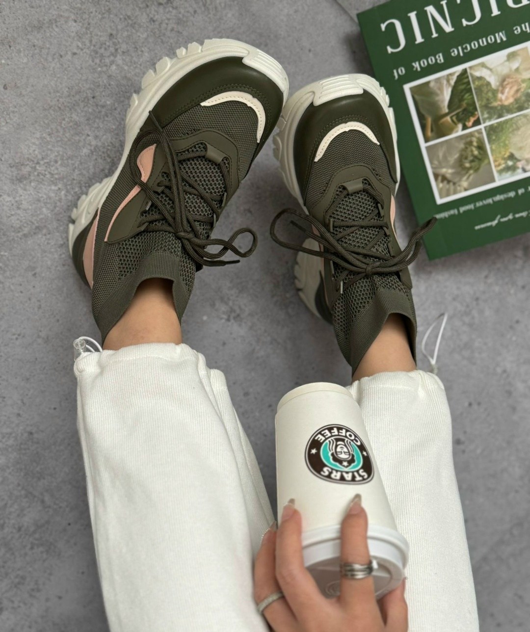 ,кроссовки женские,спортивная ,кроссовки хаки, женская