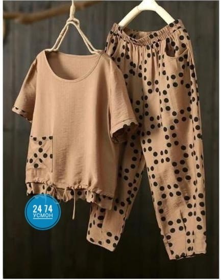 женский брючный костюм dimanaf,пижама комплект,брючный комплект,пижама для женщин,пижама женская