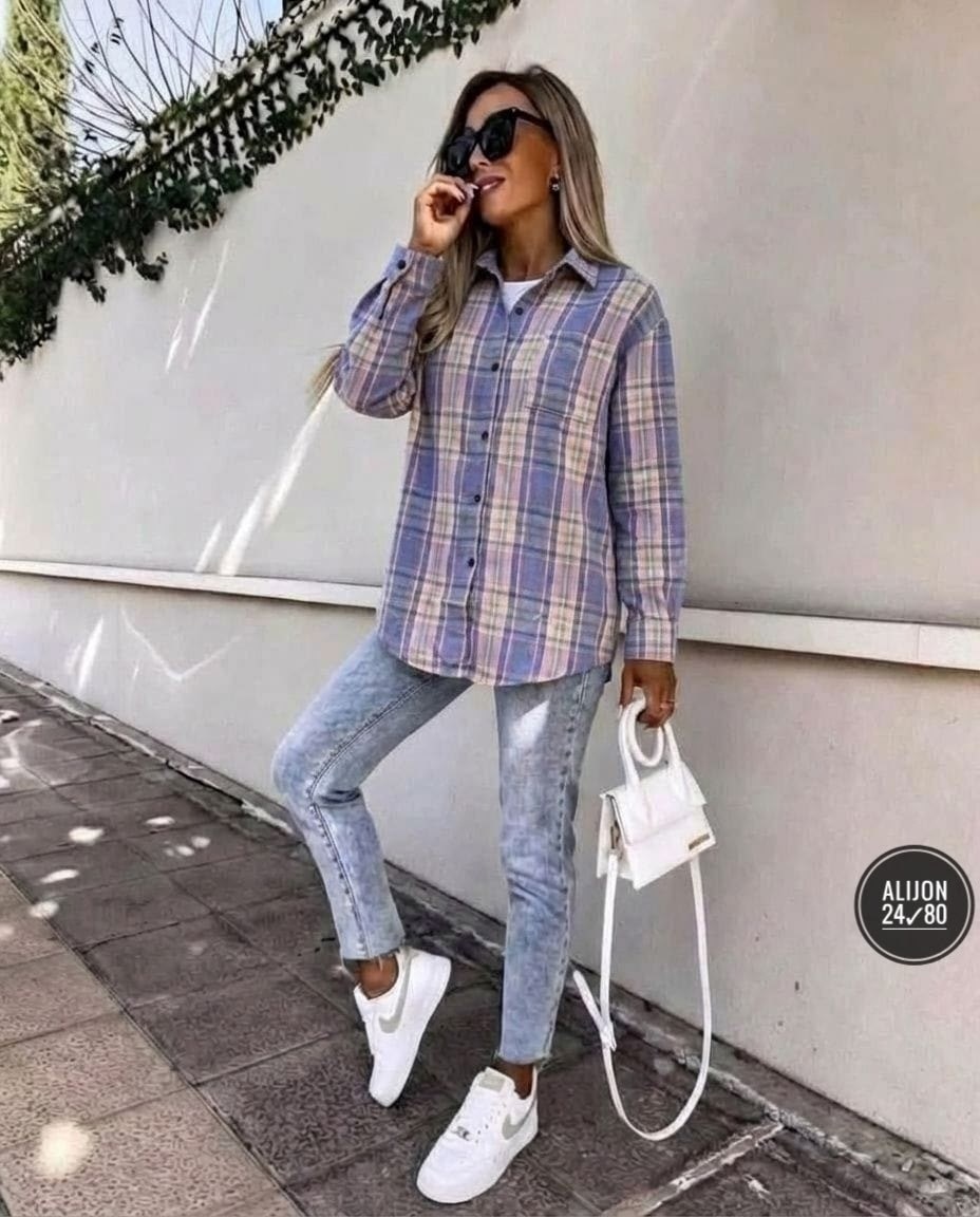 рубашка женская теплая в клетку оверсайз,женская рубашка в клетку,рубашка в клетку,женская рубашка,рубашка клетчатая