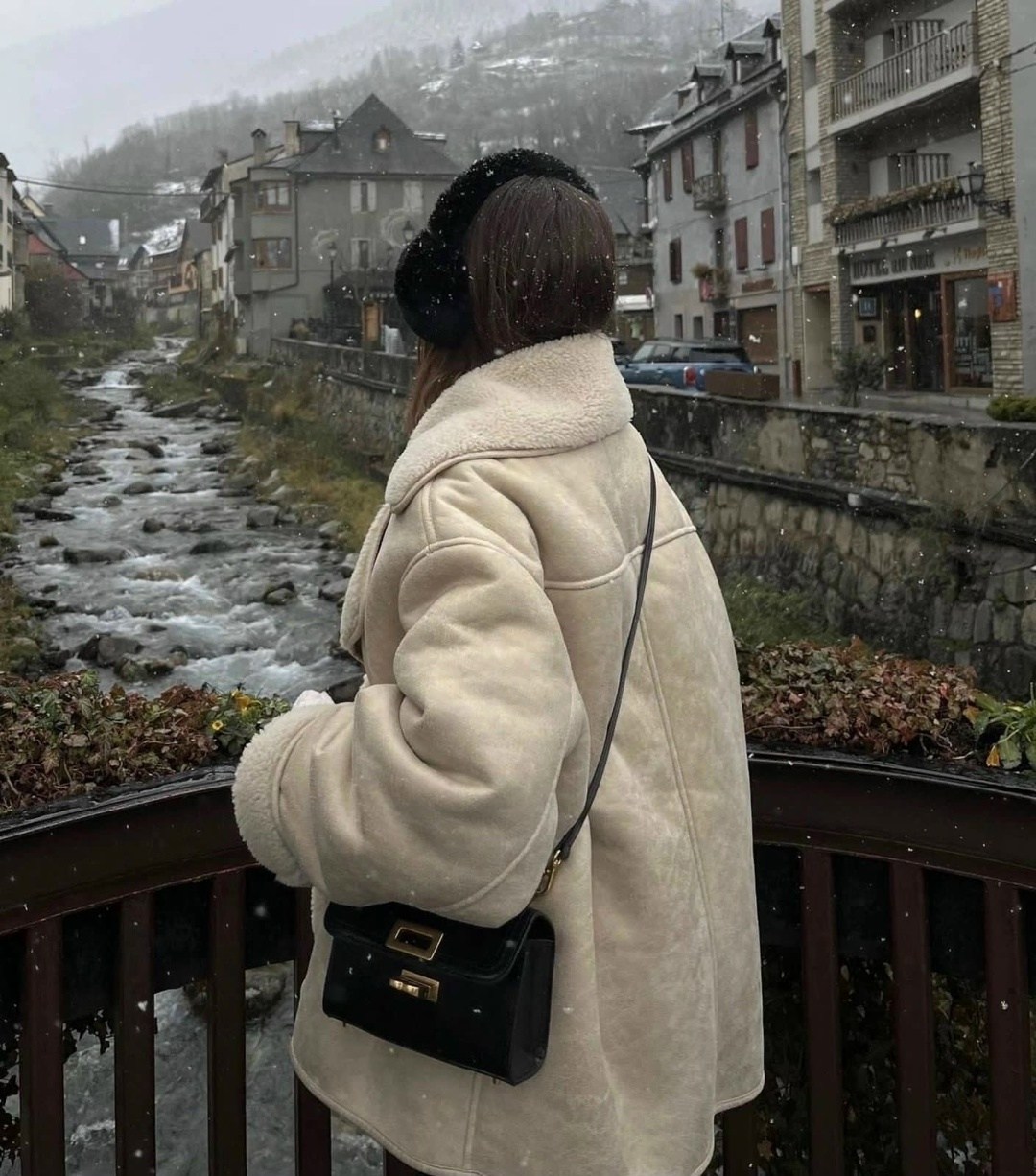 дубленка женская,теплое пальто,повседневная куртка,мода стиль