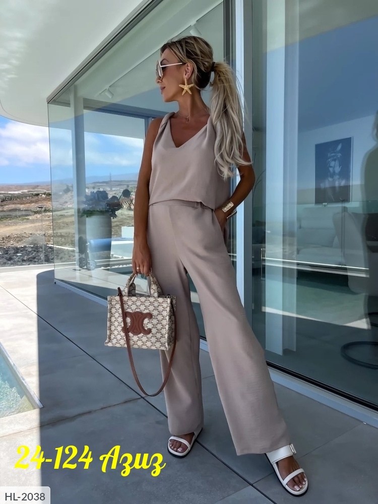 женский костюм с брюками палаццо,костюм женский летний с брюками палаццо,брючный костюм женский летний,брючный костюм летний,женский костюм двойка