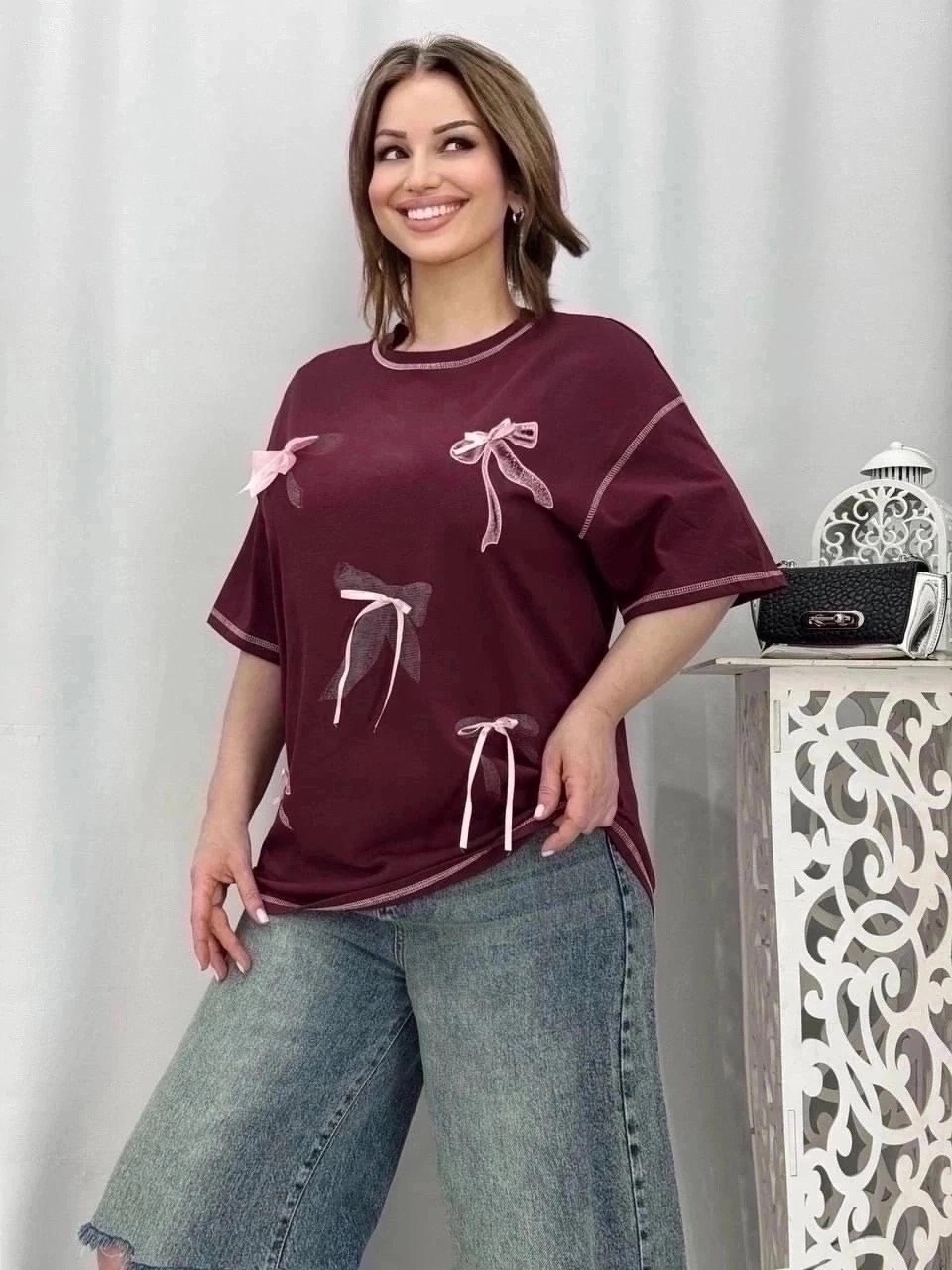 женская футболка больших размеров,женская футболка,женская кофта,элегантная женская футболка,футболки большие размеры