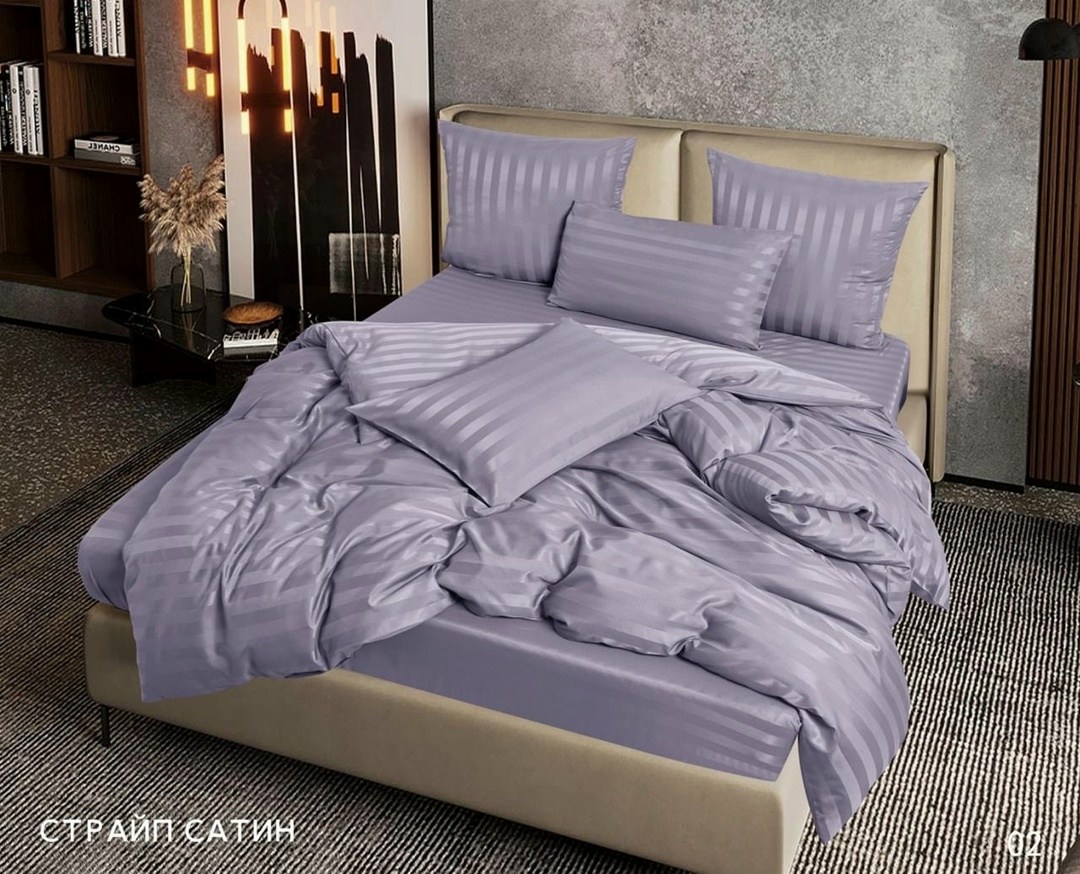 комплект постельного белья евро страйп сатин,комплект постельного белья страйп сатин,постельного белья евро страйп сатин,постельное белье страйп сатин,постельное белье страйп сатин фиолетовый
