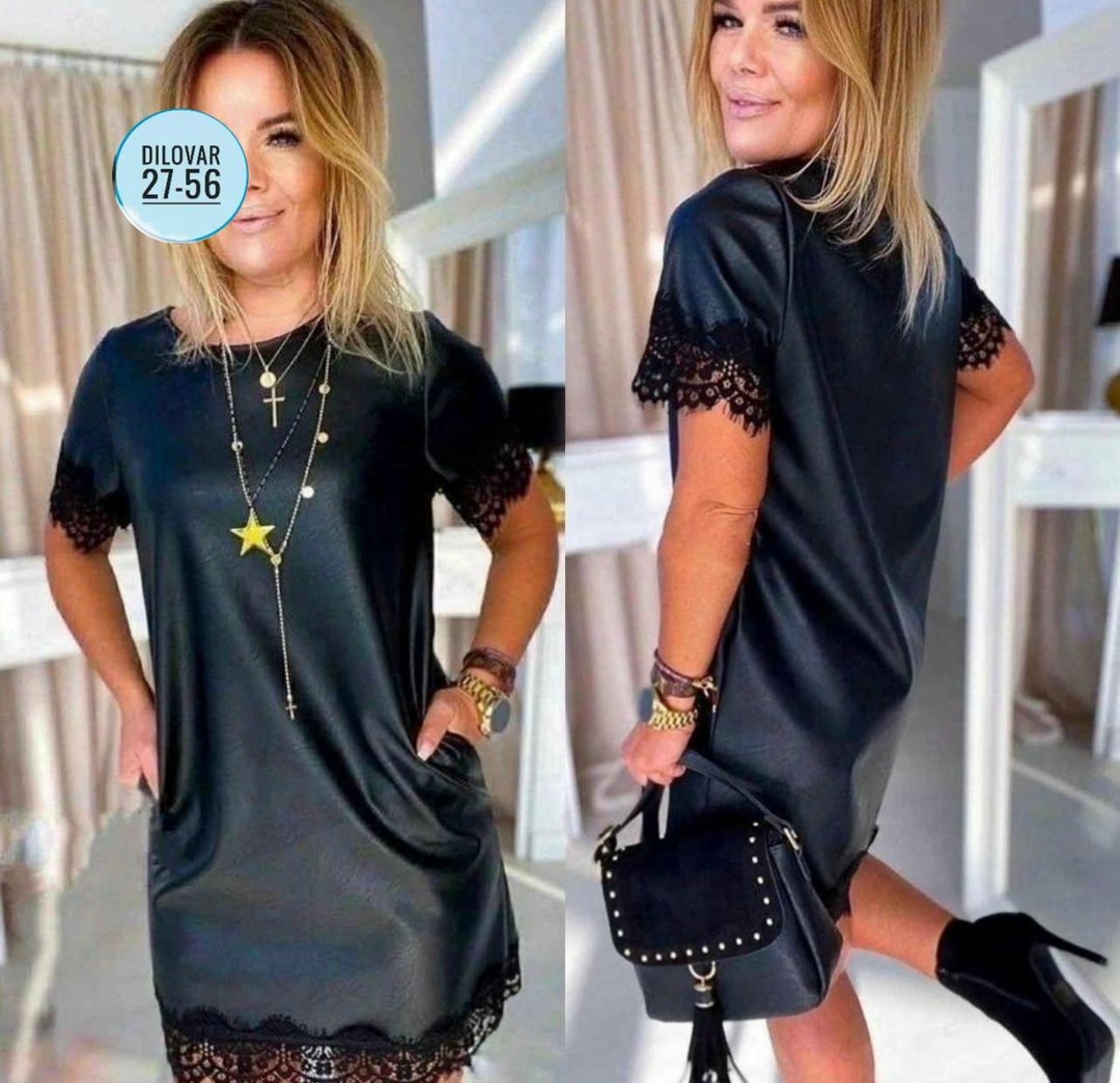 платье из экокожи для полных женщин,платье из экокожи,женское платье с кружевом,платье женской,платье туника