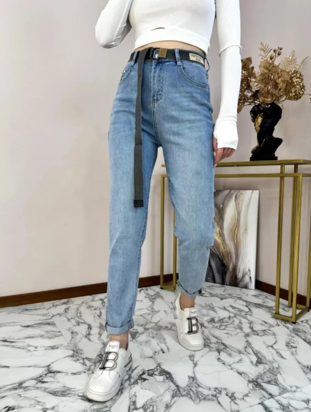 женские джинсы,джинсы мом,джинсы клеш с высокой посадкой kenchin,джинсы широкие с высокой посадкой kenchin 365382404,джинсы широкие с высокой посадкой kenchin