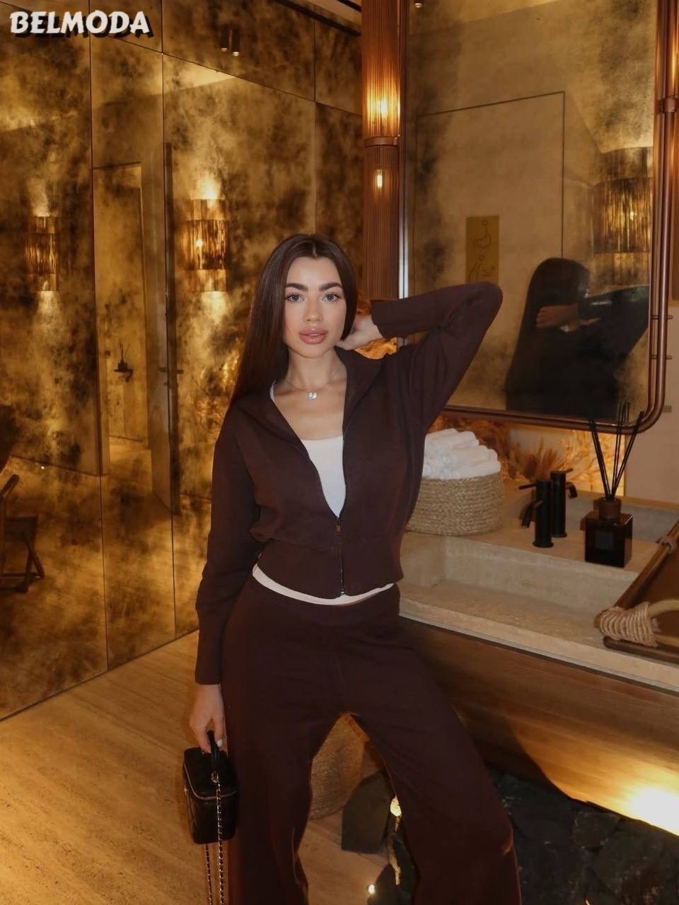 костюм двойка кашемир,костюм коричневый,костюм повседневный,трикотажные костюмы,женские костюмы