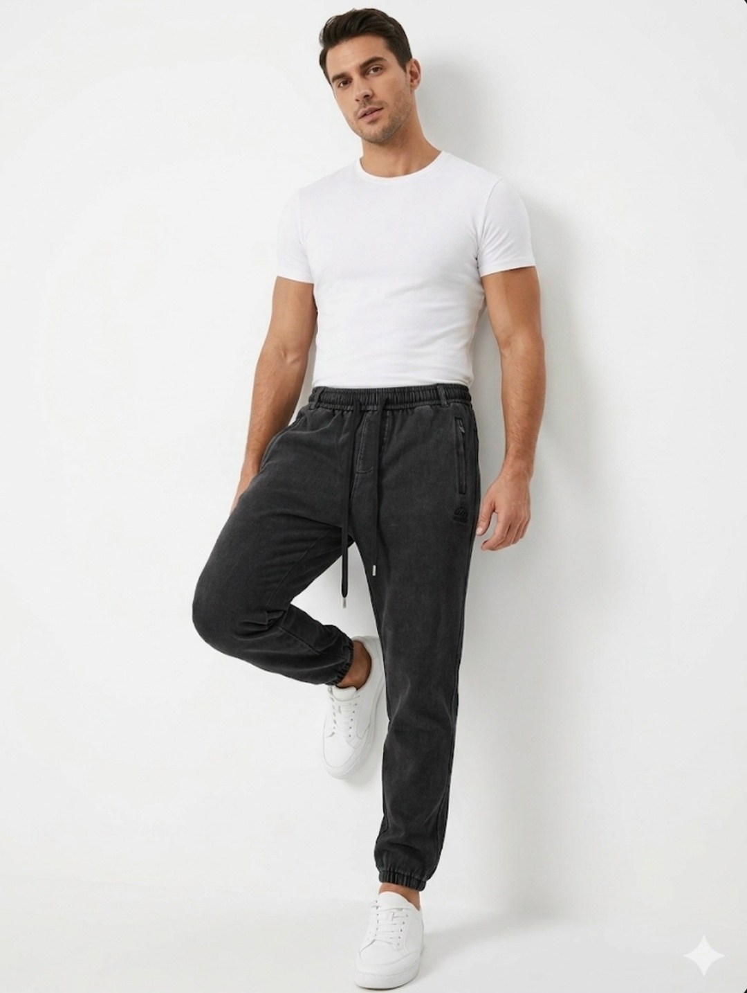 джоггеры джинсы,джинсовые джоггеры,мужские джинсы,брюки джоггеры,джинсы джоггеры серые
