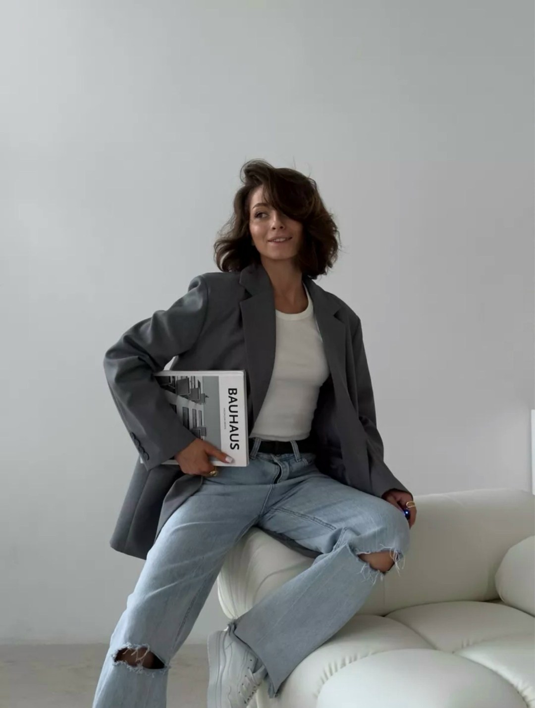 мода и стиль,стиль одежды,пиджак оверсайз,образы с пиджаком оверсайз,образ с пиджаком