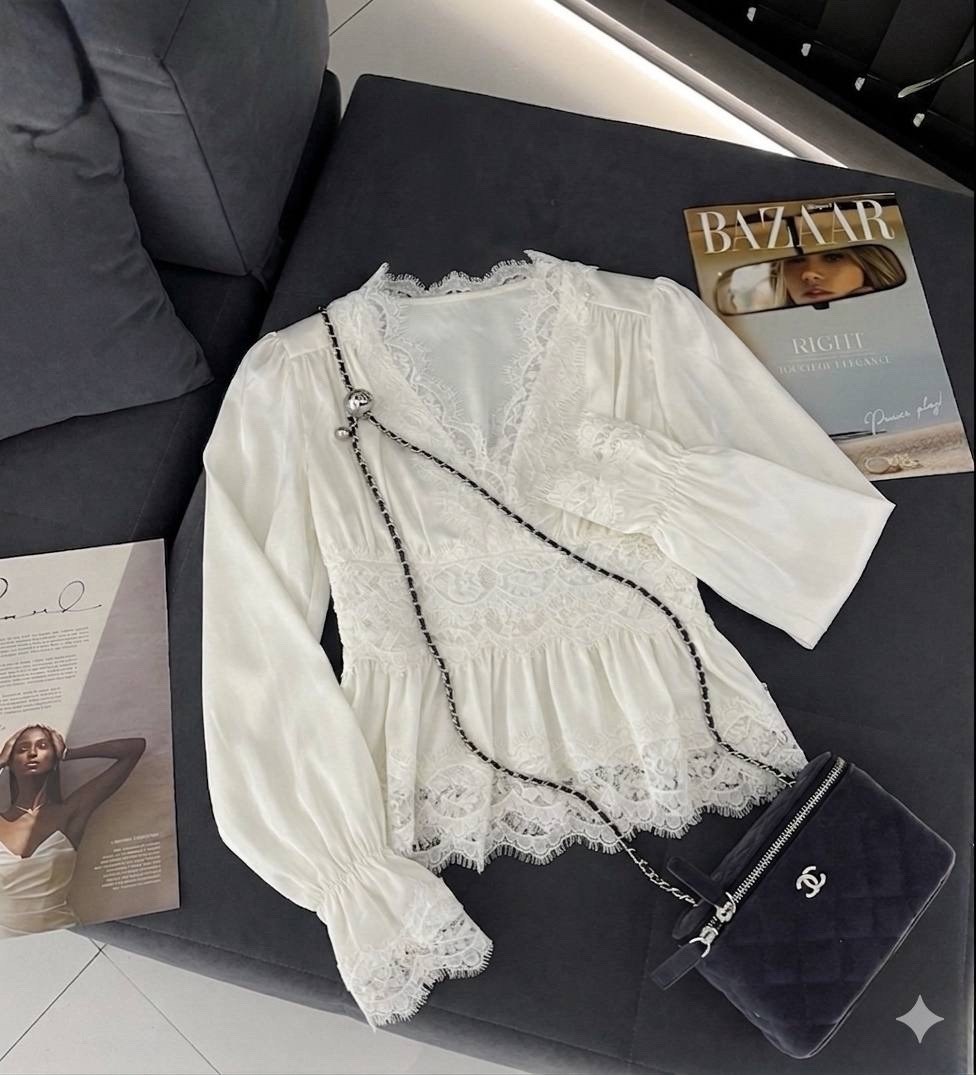 блузка с оборками,кружевная блузка,белая кружевная блузка,женская блуза,блуза