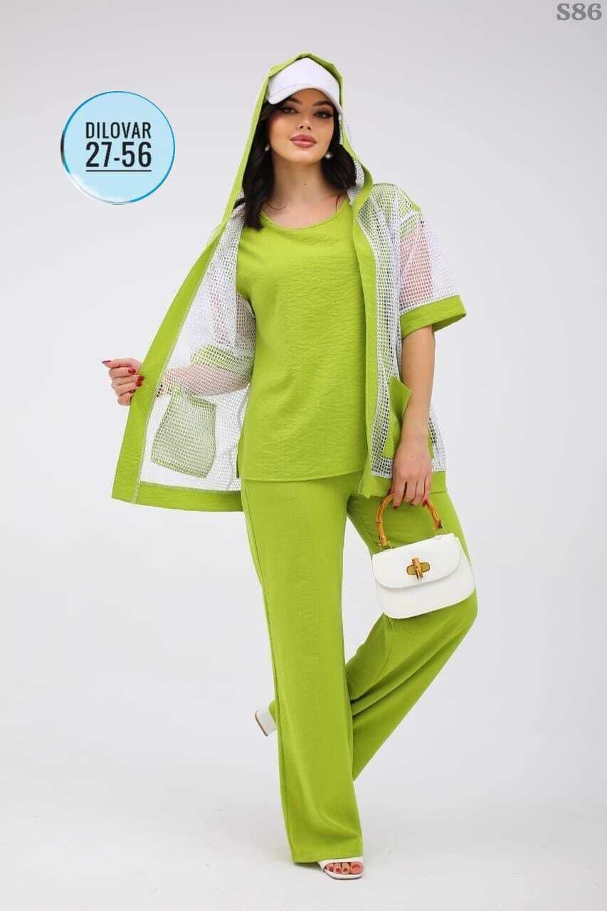 брючный костюм из вискозы andina city 9017 бирюза двойка,брючный костюм andina city 9017 бирюза двойка размер 48-62,стильные костюмы,костюм брючный 9017 бирюза andina city,костюм/комплект andina city