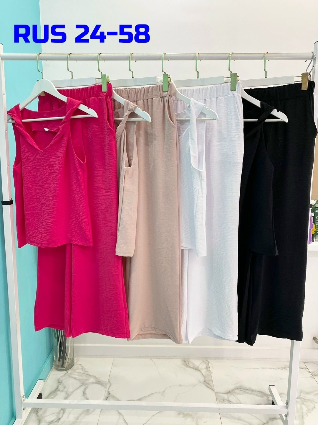 женский костюм с брюками палаццо,костюм женский летний с брюками палаццо,брючный костюм летний,брючный костюм женский летний,женский костюм двойка