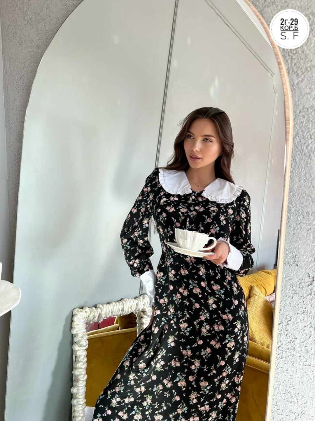 платье женское с воротником,платье с воротником,платье,стильное платье с воротником,платье женское стильное