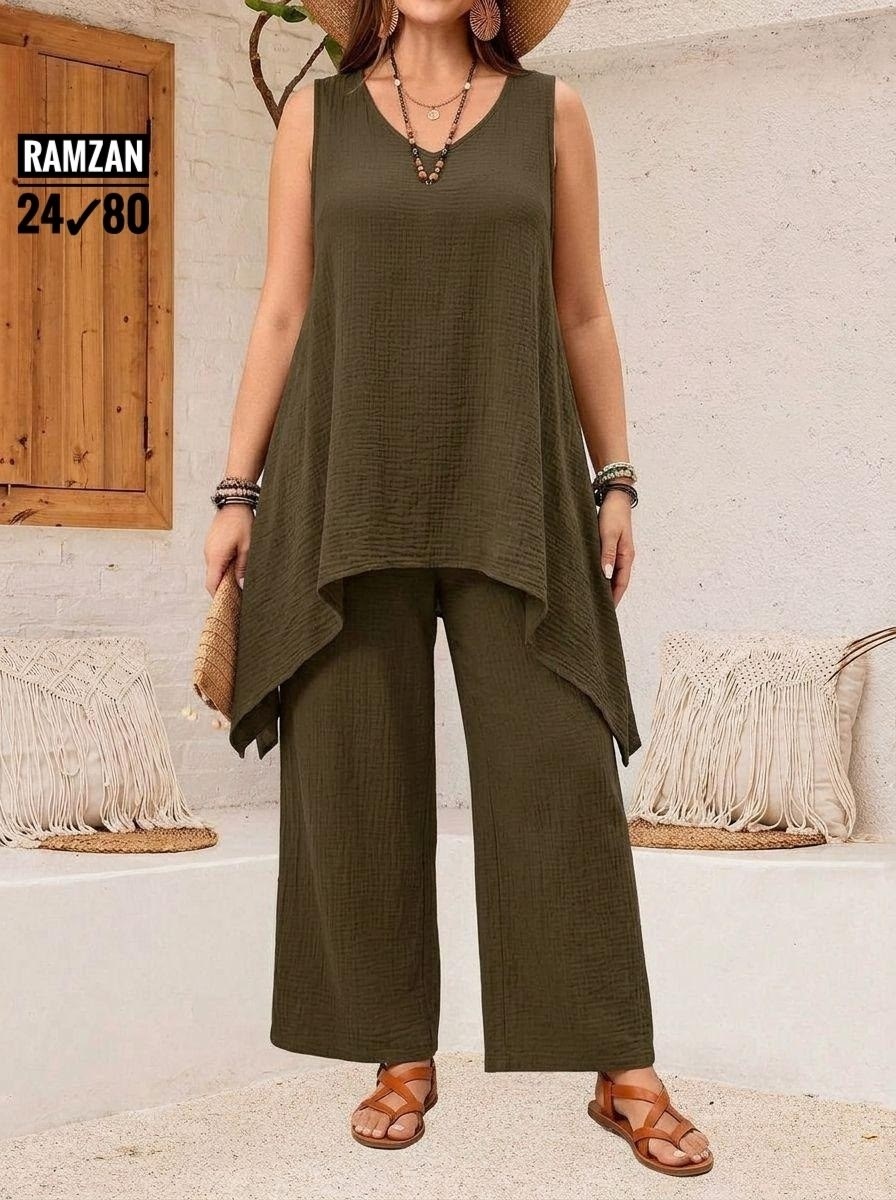 одежда для полных,комплект женских,летняя одежда для женщин,шифоновый брючный костюм,широкие брюки