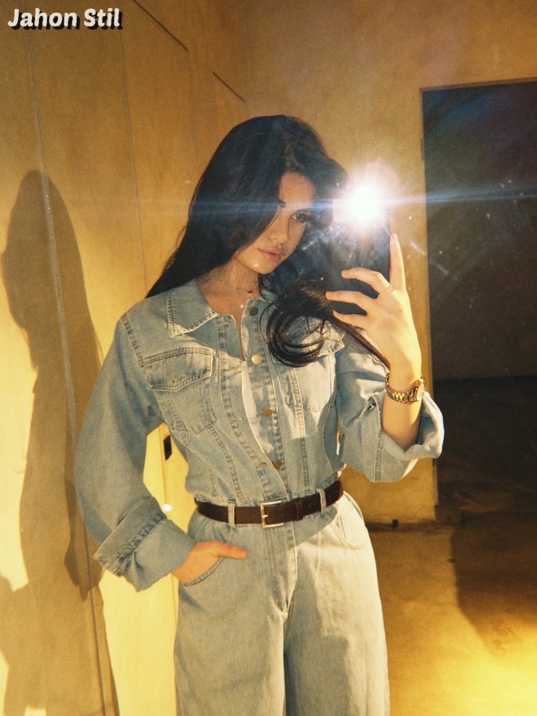 комбинезон джинсовый оверсайз с брюками и длинным рукавом ella woman,комбинезон джинсовый женский,джинсовый комбинезон,серый джинсовый комбинезон,комбинезон женский джинсовый для высоких ella woman