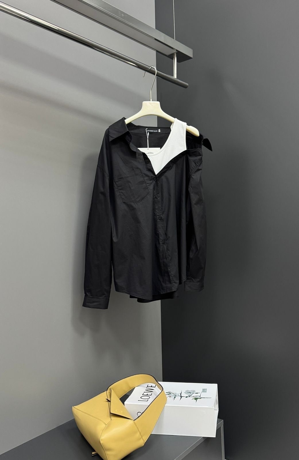 стильная рубашка оверсайз,рубашка стильная,рубашка черная оверсайз,рубашка женская