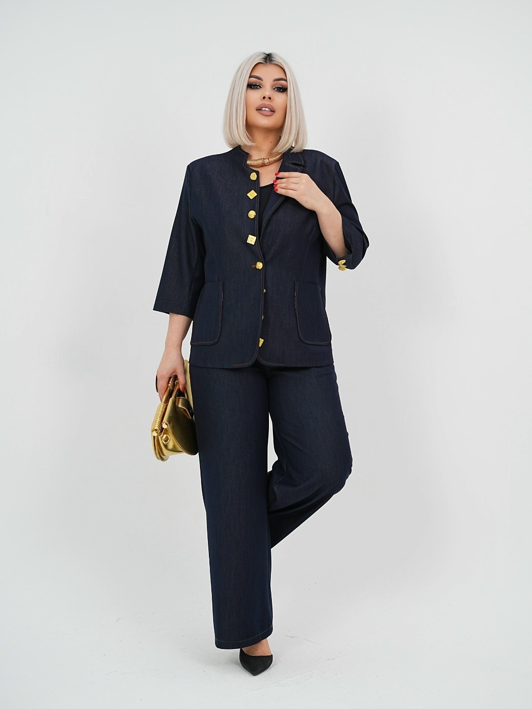 костюм двойка,стильный костюм,брючный костюм женский больших размеров final style,брючный комплект,брючной костюм