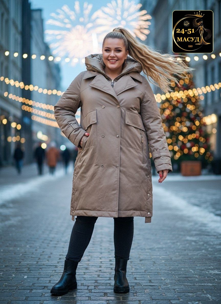 бежевый пуховик,женский зимний пуховик,пуховик длинный зимний с капюшоном оверсайз gasman,пуховик зимний длинный с капюшоном kovrix style,женский удлиненный пуховик