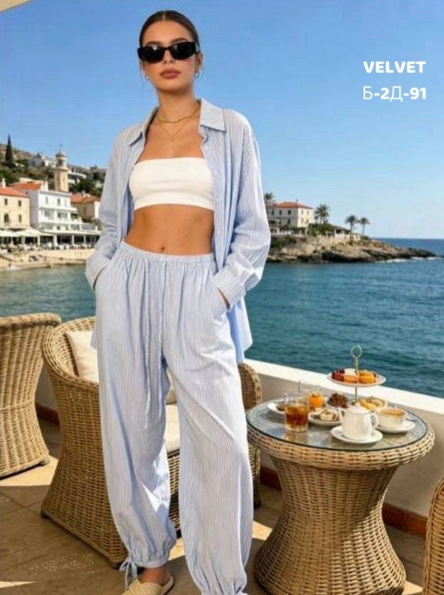 костюм классический,костюм женский,летний женский костюм,костюм с рубашкой и брюками из мягчайшей ткани,летний брючный костюм