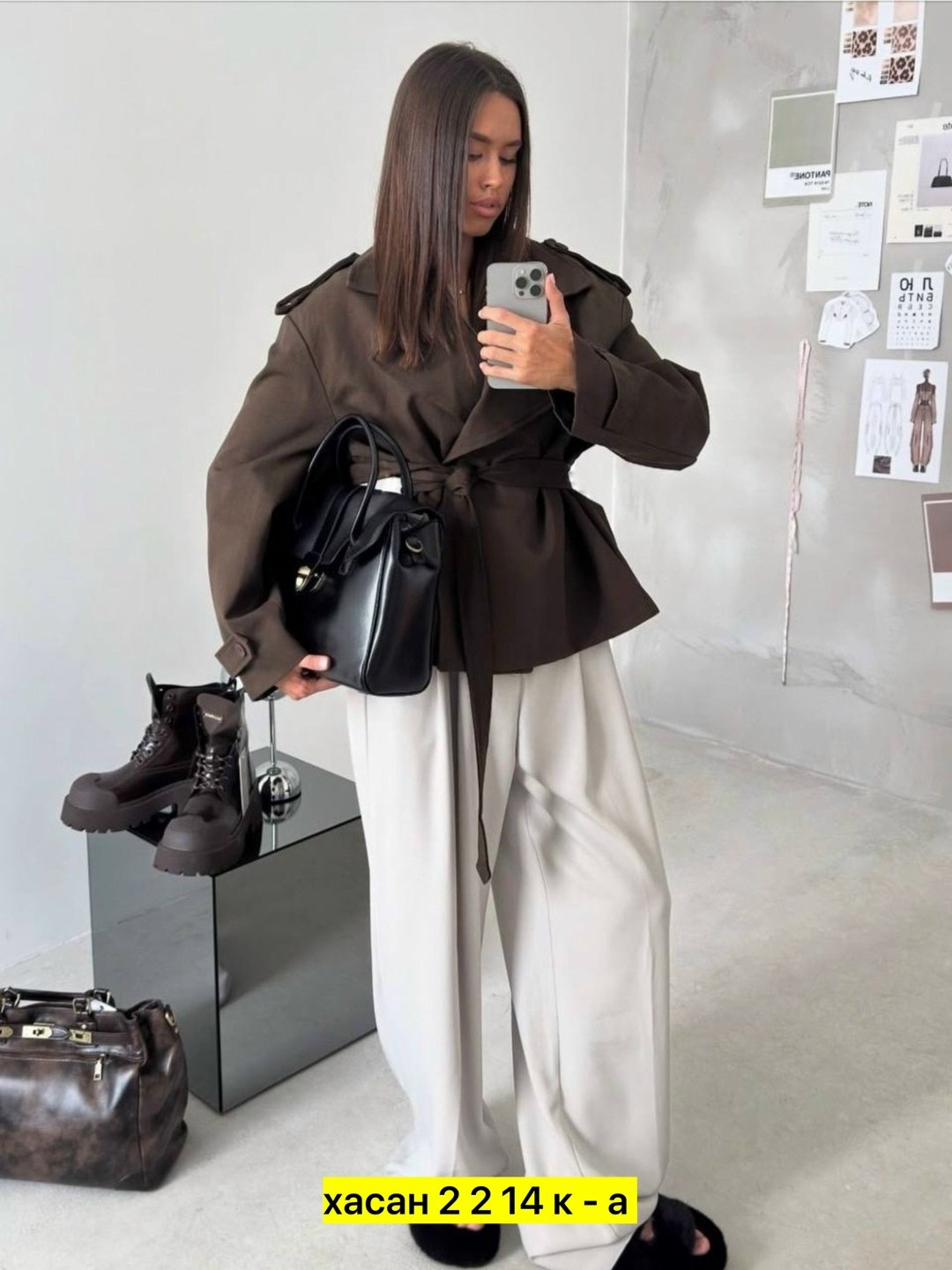 плащ женский,тренч черный,тренч,тренч плащ,тренч с поясом